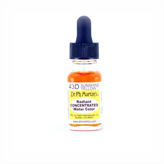 Dr. PH Martins Radiant Concentrated Watercolour 15ml 43D Sunshine Yellow