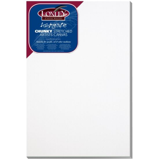 Loxley Ashgate Chunky Stretched Triple Primed Cotton Canvas 36inch x 24inch (Box of 5)