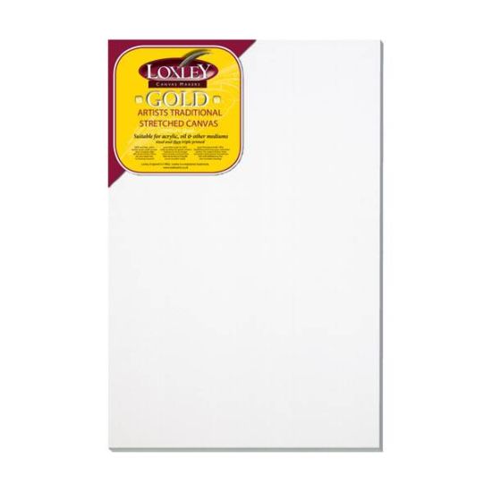 Loxley Gold Artists Traditional Triple Primed Canvas 30inch x 20inch (Box of 5)