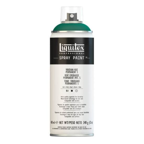 Liquitex Professional Spray Paint 400ml Viridian Hue Permanent 5
