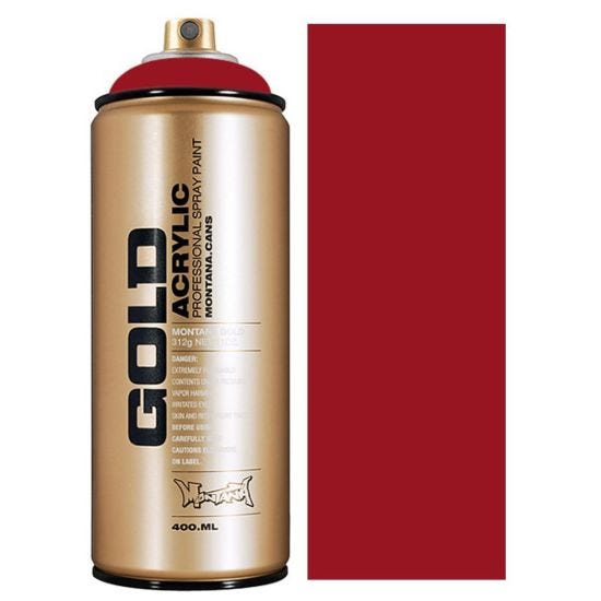 Montana Gold Spray Paint 400ml Brick G3050 - Red Brick Color Spray Paint