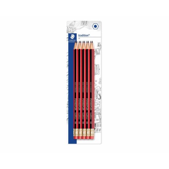 Staedtler Traditional HB Pencils with Eraser Pack of 10