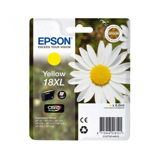 Epson Ink Cartridge 18XL Daisy Single Yellow