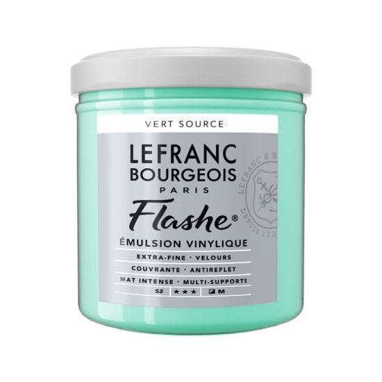 Lefranc Bourgeois Flashe Vinyl Paint 125ml - Water Green