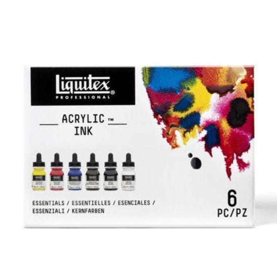 Liquitex Professional Acrylic Ink 30ml - Essentials - Set of 6