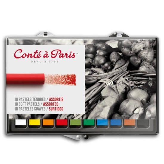 Conte Soft Pastels 10 Colours