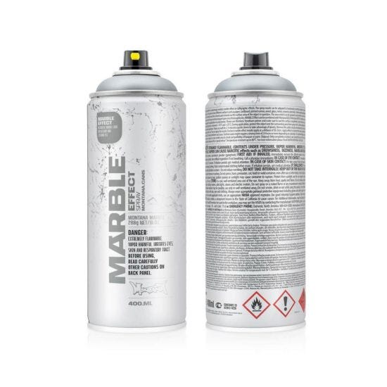 Montana MARBLE EFFECT Spray 400ml Silver EMSilver