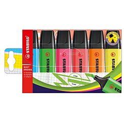 Stabilo Boss Original Highlighters Wallet of 6 Assorted Colours