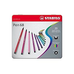 Stabilo Pen 68 Metal Tin of 20