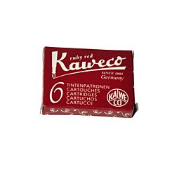 Kaweco Short Ink Cartridges Ruby Red Set of Six | London Graphic Centre