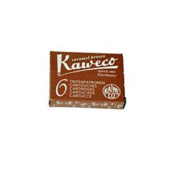 Kaweco Short Ink Cartridges Caramel Brown Set of Six Box | London Graphic Centre
