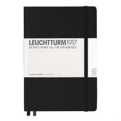 Leuchtturm1917 Hardback Medium Notebook Dotted Paper A5 Black | London Graphic Centre
