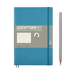 Leuchtturm1917 Softcover Notebook Ruled Nordic Blue B6+ Flat | London Graphic Centre