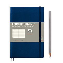 Leuchtturm1917 Softcover Notebook Ruled Navy B6+ Flat | London Graphic Centre