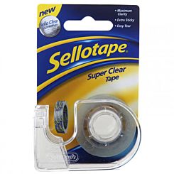 Sellotape Super Clear 18mm x 15m On Dispenser