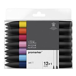 Winsor and Newton Promarker Set 1 12 Pens Front | London Graphic Centre