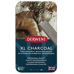Derwent XL Tin of 6 Charcoal