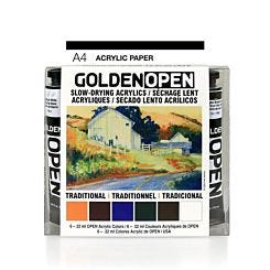 Golden Open Acrylic Paint Intro Set - Traditional Colours - 6 x 22ml 