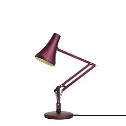 Anglepoise 90 Mini Mini Desk Lamp Berry Red & Red Side On