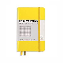 Leuchtturm1917 Hardback Pocket Notebook Squared Paper A6 Yellow | London Graphic Centre