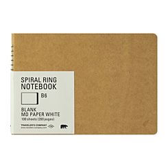 Traveler's Company Spiral Ring Notebook B6 MD White