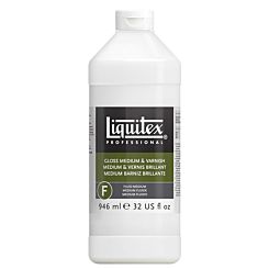 Liquitex Professional Gloss Fluid Medium & Varnish 946ml - 32oz Front | London Graphic Centre