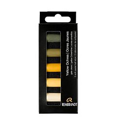 Rembrandt Soft Pastels Half Stick Set of 5 - Yellow Ochres