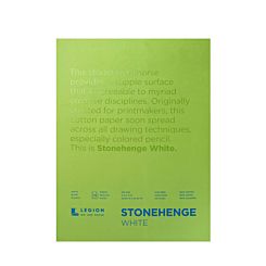 Stonehenge Paper Pad 9" x 12" - 15 Sheets - White - Front