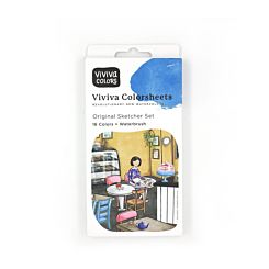 Viviva Colorsheets Original Sketcher Single Set 16 Colour - Front