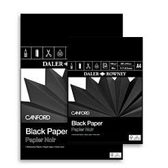 Daler-Rowney Canford Black Paper Pad 150gsm