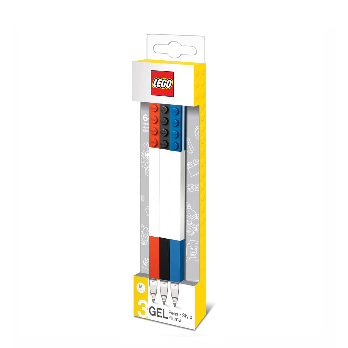 Lego Official Gel Pens Pack of 3 Assorted